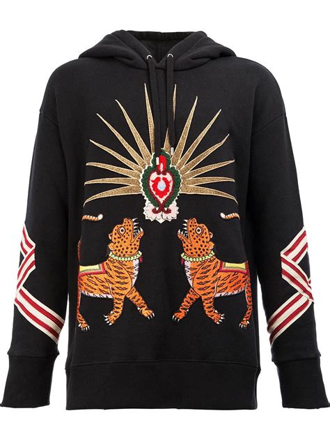 gucci zip up sweatshirt with tiger